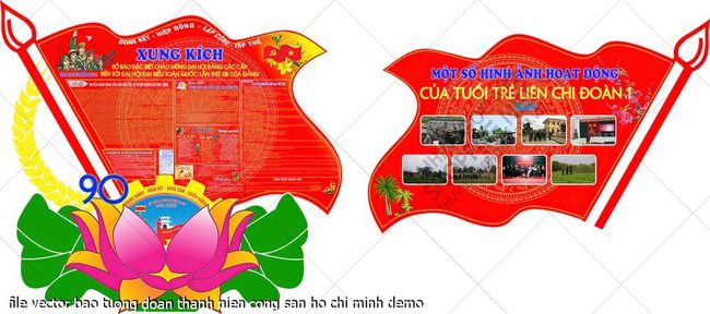 file vector bao tuong doan thanh nien cong san ho chi minh